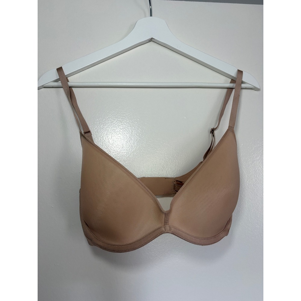 Skims Bra 32DD Tan Underwire T-Shirt Support Essential Loungewear